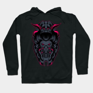 killer geisha robot head Hoodie